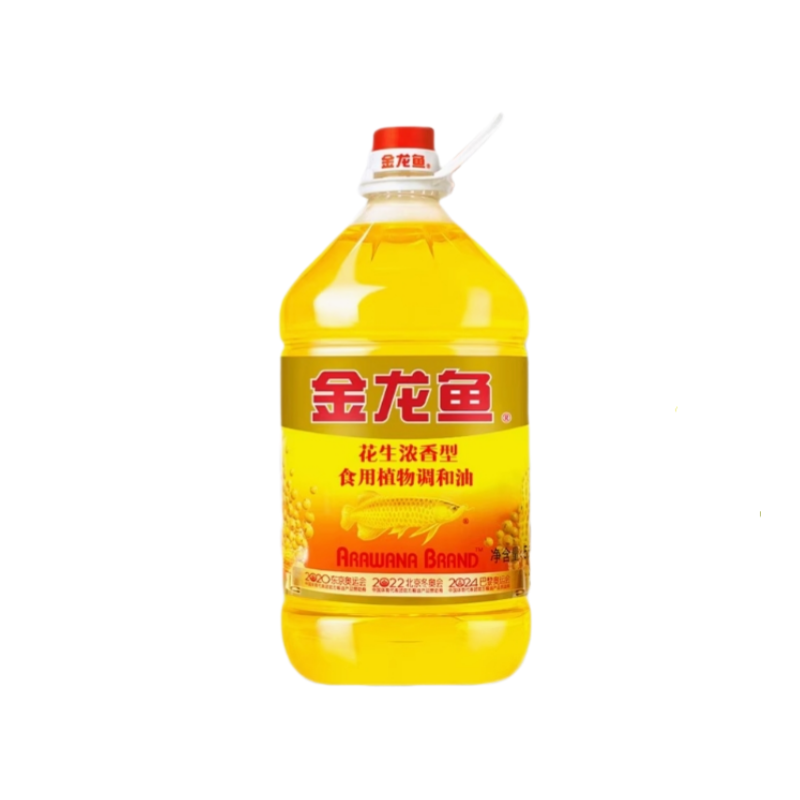金龙鱼花生浓香型调和油5L*4桶 整箱家用桶装炒菜烹饪食用植物油